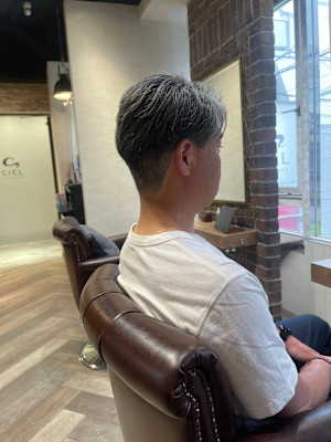 オールバックショート