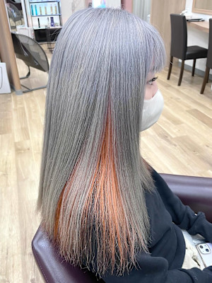 《ハイトーンカラー》シルバー×インナーオレンジ