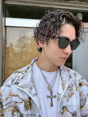 メンズパーマ/メッシュ