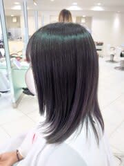 セミロング顔周りレイヤー