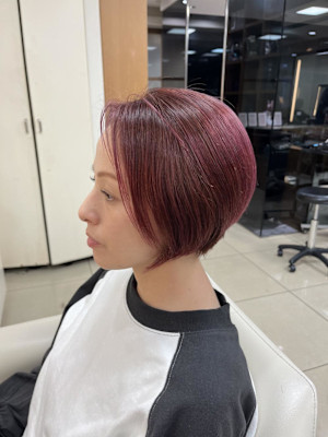 【老沼】イメチェン/ホワイトブロンド/外ハネボブ/美髪