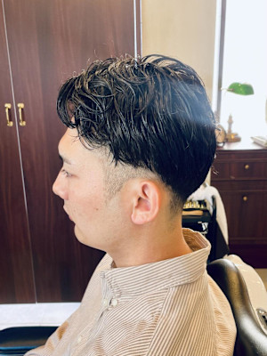 【20代 男性】ロンドンナチュラルツーブロ（大宮/バーバー）