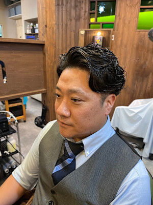 ビジネス×パーマスタイル