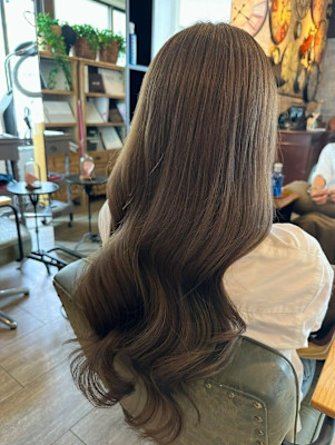 エイジングケア×アッシュグレージュ