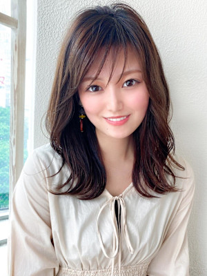 イメチェン姫カットレイヤーロングニュアンスカラー美髪