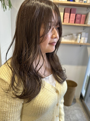 大串　レイヤーロング　ベージュ