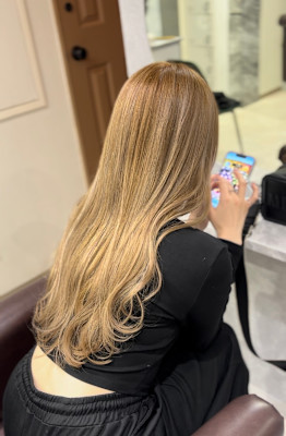 ハイライト×ミルクティーベージュ