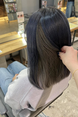 アンブレラカラー／ネイビー×グレー