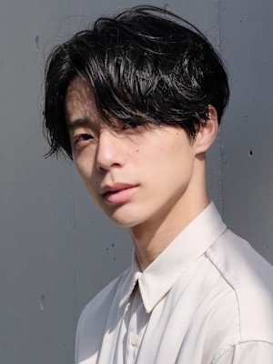 大人男性◎センターパートニュアンスパーマ