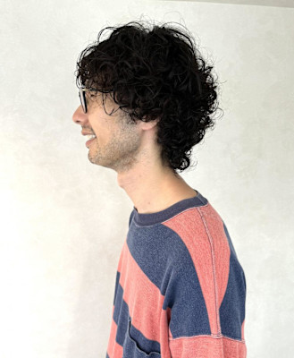 【メンズ・グランジスパイラルパーマ】