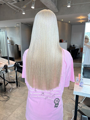 ブロンドミルクティーアッシュホワイト韓国ワンホンヘア