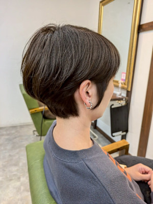 髪質改善/酸性ストレート/縮毛矯正/ショートボブ/グレージュ