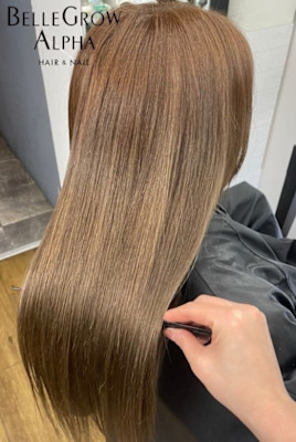 水素トリートメント＋カラー＋エクステ80本