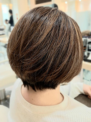 白髪ぼかしハイライト