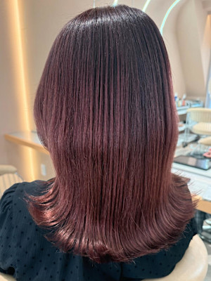 チェリーレッドグラデーション/ワインレッド