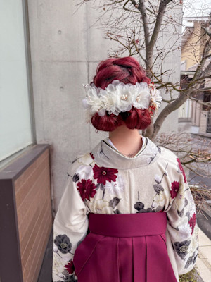 ツインのお団子ヘア