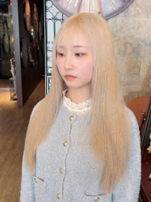 ホワイトミルクティ×ロングレイヤー