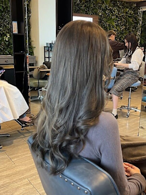 ブリーチなし×オリーブグレージュ