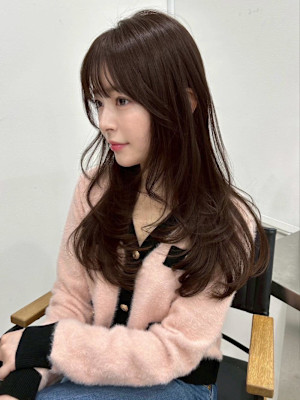 レイヤーカット/ブラウン