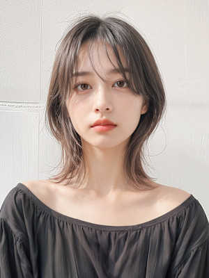 20代30代40代　美髪くびれ透明感こなれミディ