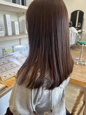 ミディアム／ピンクブラウン