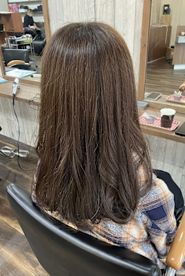 ブリーチ無しアッシュグレージュ