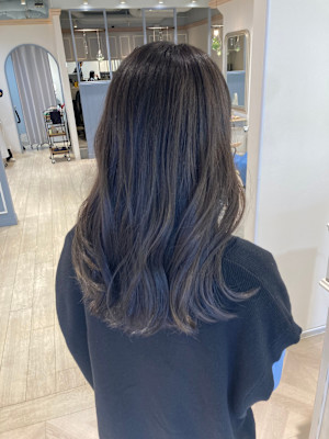 透明感あるトーンダウンカラー北区髪質改善サロン赤羽美容院