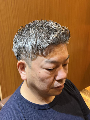 銀座　理容室　ナチュラルパーマ