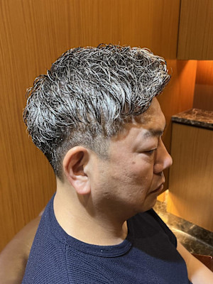 銀座　理容室　ナチュラルパーマ