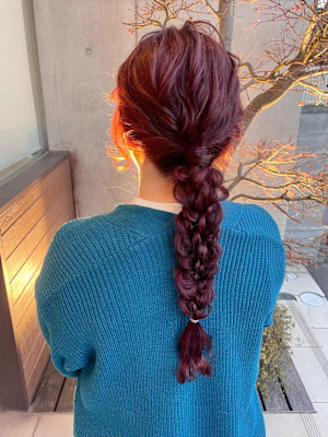 大人可愛い編みおろしアレンジ