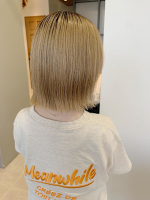 軽めのぱつんとボブ　【青木奈那】