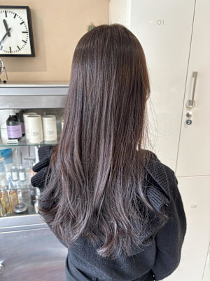 ラベンダーカラーローレイヤースタイル