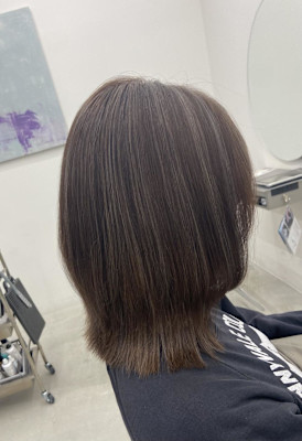 白髪ぼかしハイライト