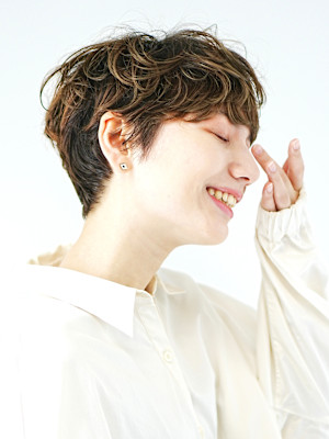 前下がりショート・ボブ/絶壁解消/前髪あり/40代/30代/