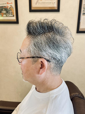 【60代 男性】ロンドングレイパーマ（大宮/バーバー）
