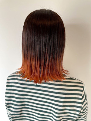 グラデーションバーントオレンジ