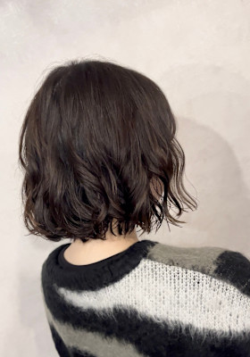 ボブコテ巻き風パーマ