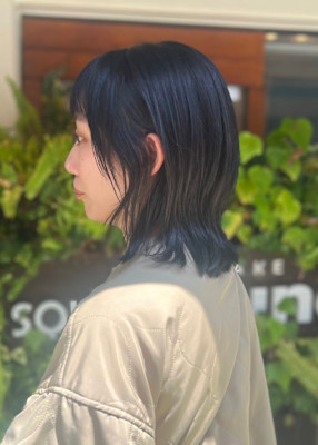 大人・くびれミディアムロブ