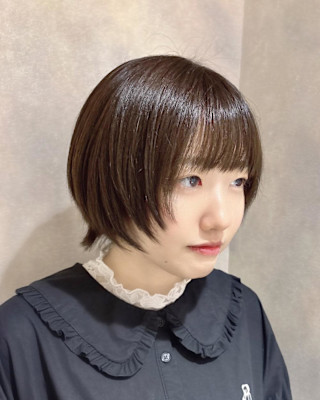 ショート×レイヤー×ショートウルフ×前髪あり×横浜×20代