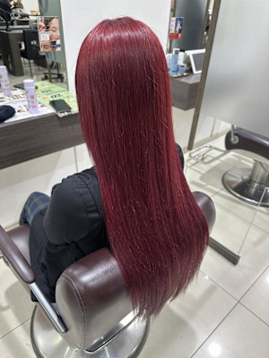 ブリーチありレッドカラー