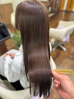 髪質改善×カラー