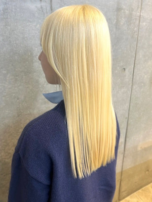 ストレート 髪質改善 ブリーチカラー 艶髪 ハイトーンカラー