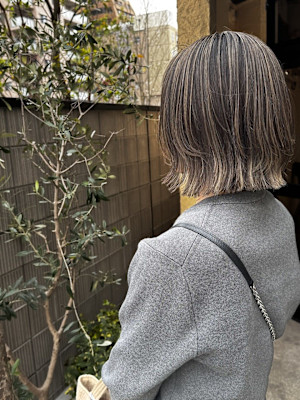 白髪ぼかしハイライト/脱白髪染め