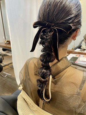 ベロアリボンアレンジ