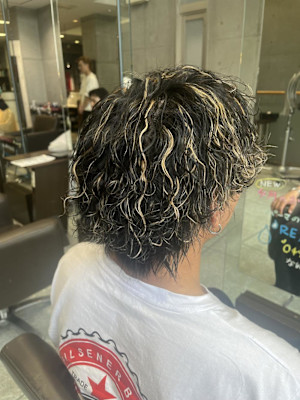 メンズハイライト波巻きスパイラル