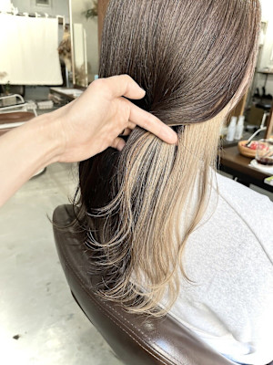 インナーホワイトベージュ＊大人レイヤー