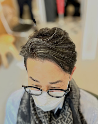 メンズプラチナヘアカラー