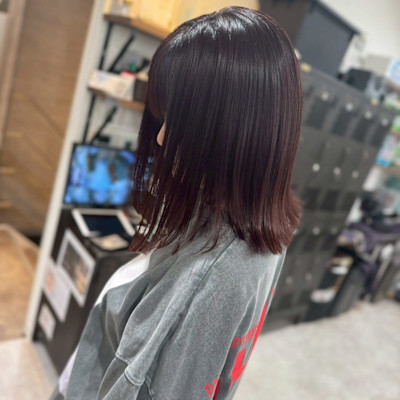 ミディアムバイオレット　ダークバイオレット　外ハネ　学割