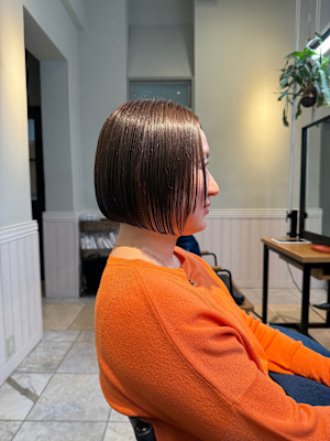 切りっぱなしボブ