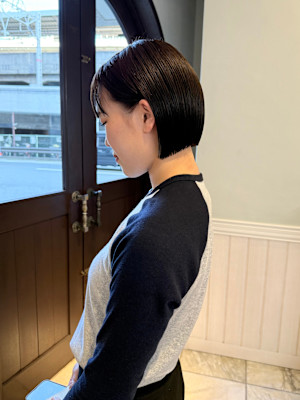 切りっぱなしボブ